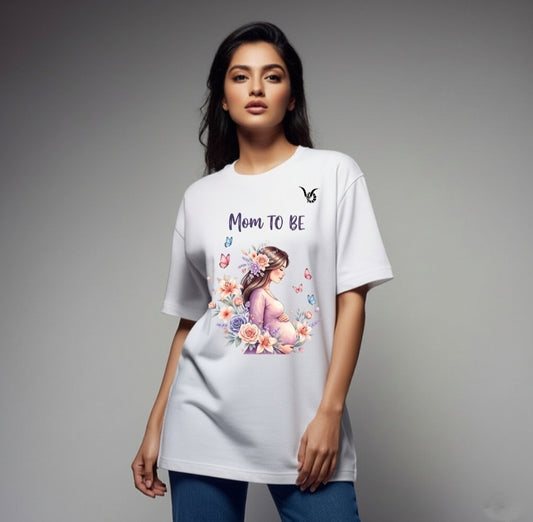 Purely Mama- White Oversize T- Shirt