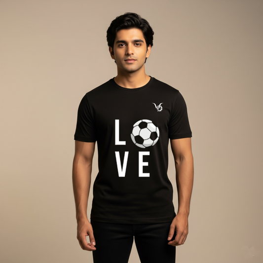 Game on Love Regular Fit American T- Shirt
