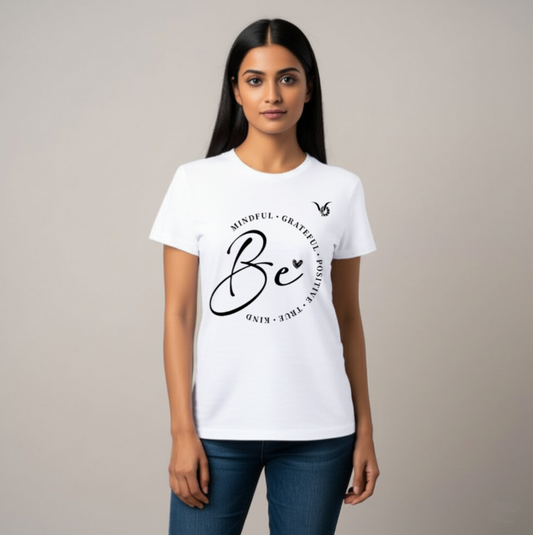 The Five Within Regular Fit American White T-Shirt